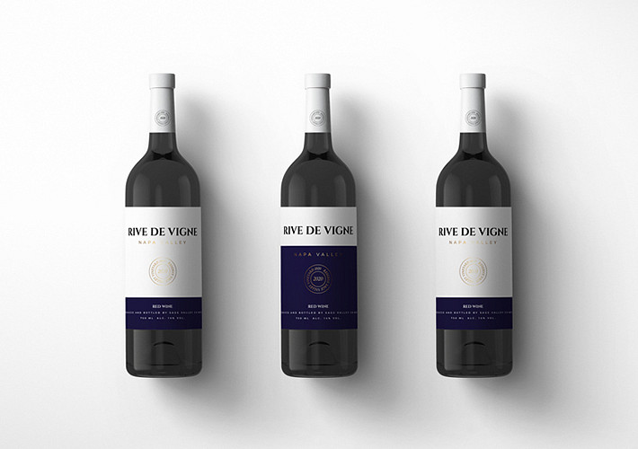 Elegant Wine Bottle Mockups