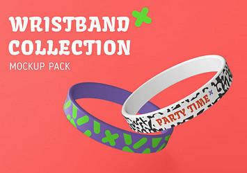 Wristband Collection Mockup Pack