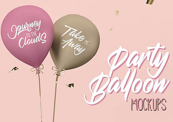 Party Balloon Design Mockups