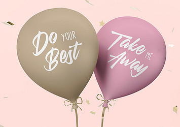Party Balloon Design Mockups