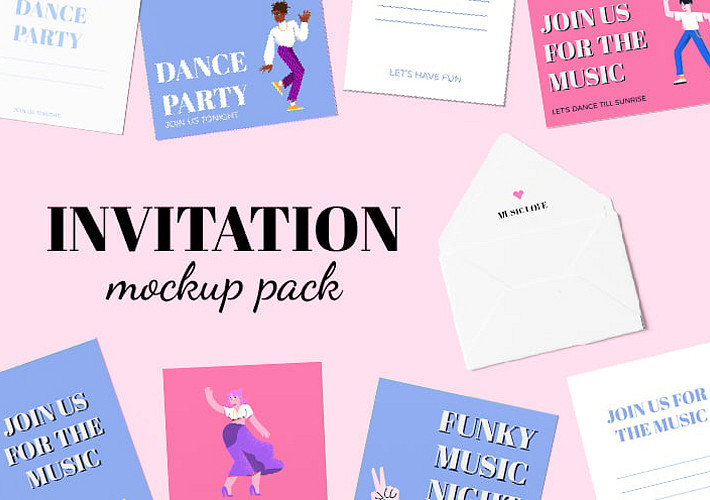 Invitation Mockup Pack
