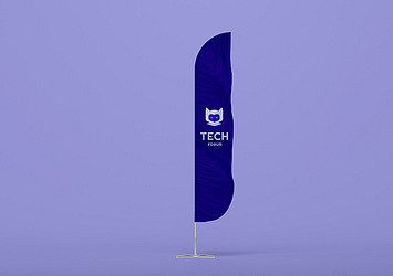 Flag Stand Design Mockup Pack