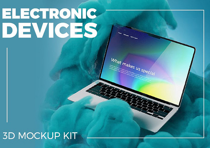Electronic Devices 3D Mockup Kit