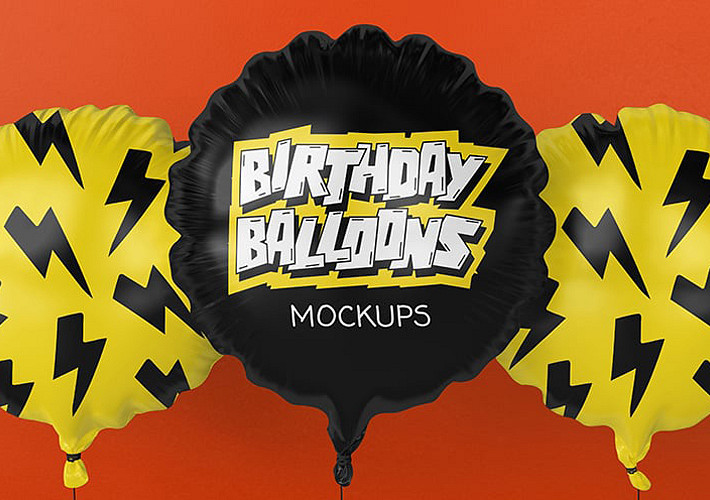 Birthday Balloon Mockups