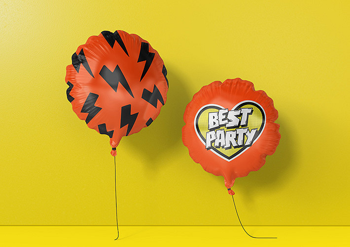 Birthday Balloon Mockups