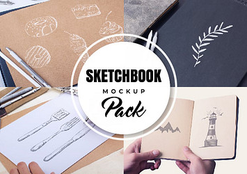 Sketchbook Mockup Pack