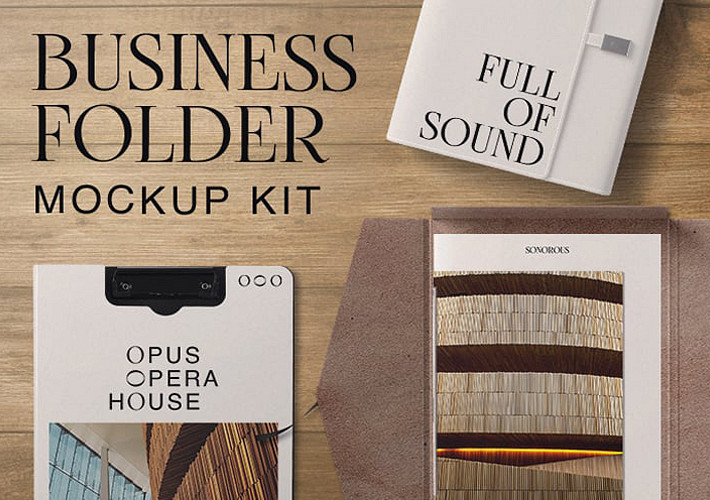 Business Folder Mockup Kit