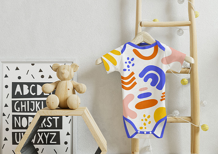 Toddlers' Onesies Mockup Set