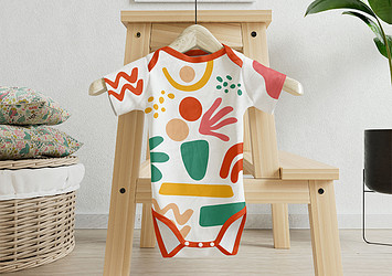 Toddlers' Onesies Mockup Set