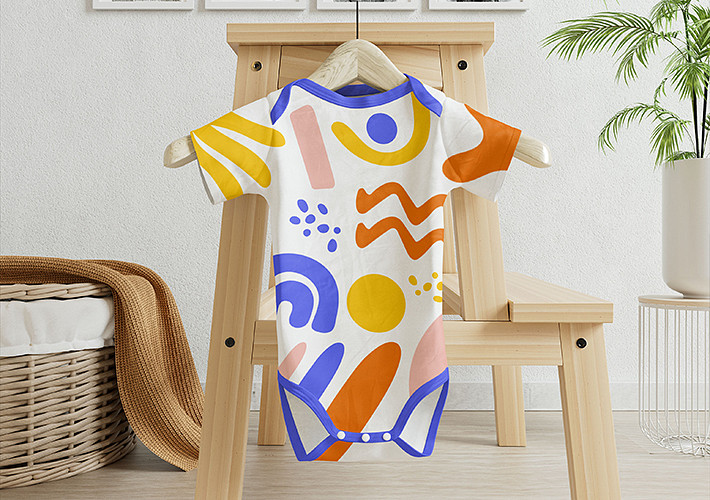 Toddlers' Onesies Mockup Set