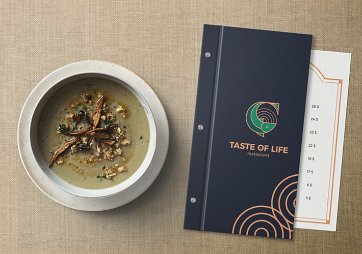 Minimalistic Menu Mockups