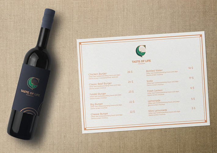 Minimalistic Menu Mockups