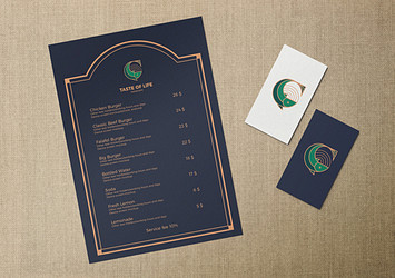 Minimalistic Menu Mockups