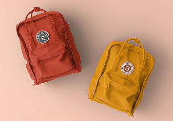 Trendy Backpacks Mockup Set