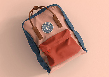Trendy Backpacks Mockup Set