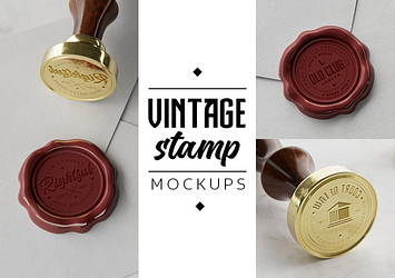 Vintage Stamp Mockups