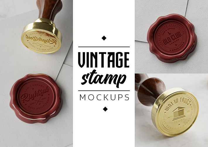Vintage Stamp Mockups