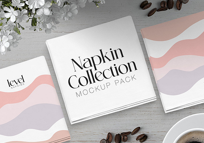 Napkin Collection Mockup Pack