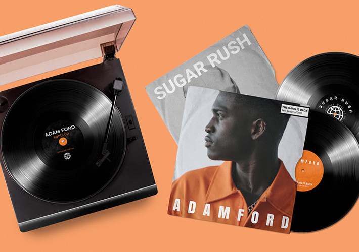 Retro Vinyl Record Mockups