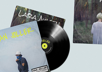 Retro Vinyl Record Mockups