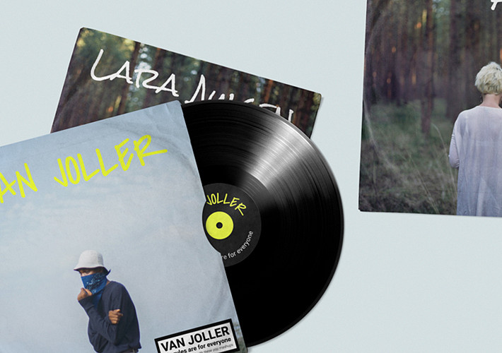 Retro Vinyl Record Mockups