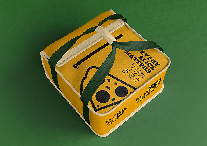 Pizza Delivery Bag Mockups