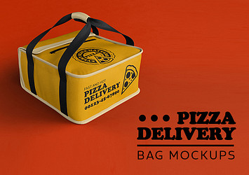 Pizza Delivery Bag Mockups