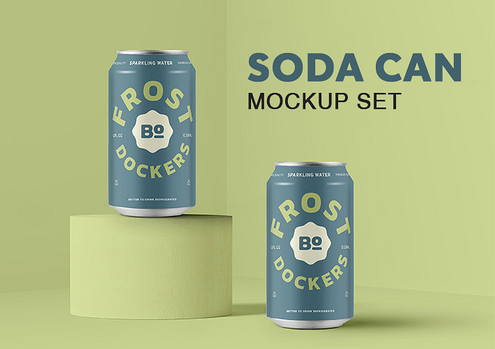 Soda Can Mockup Set