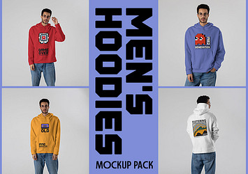 Men's Hoodies Mockup Kit