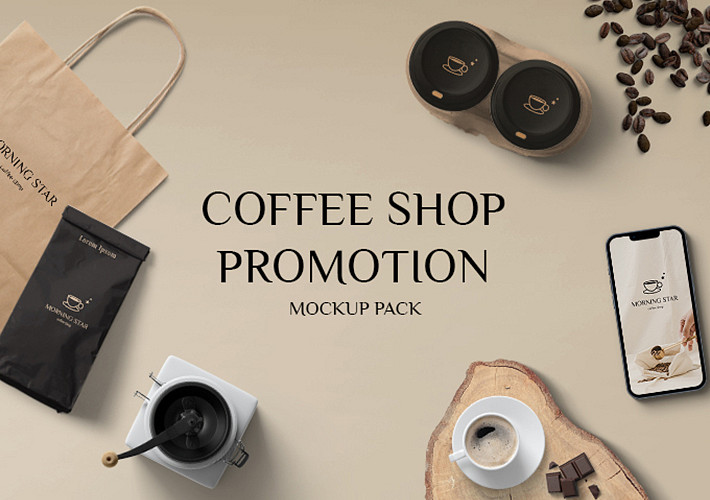 Coffee Shop Promotion Mockup Pack