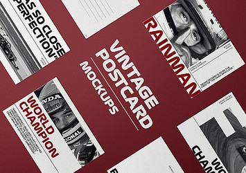 Vintage Postcard Mockups