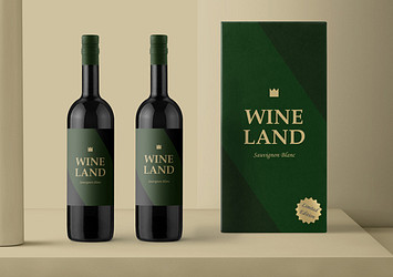 Red Wine Mockup Kit 