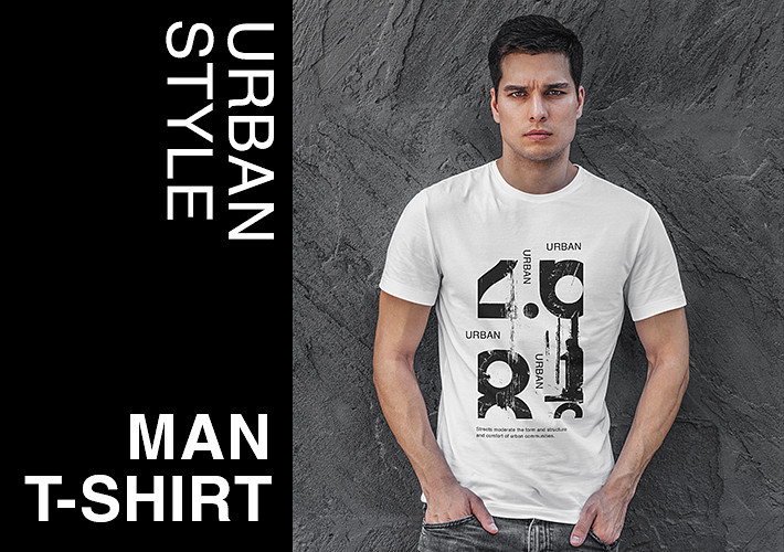 Urban Style Man T-shirt Mockups