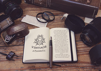 Vintage Art Desk Mockups