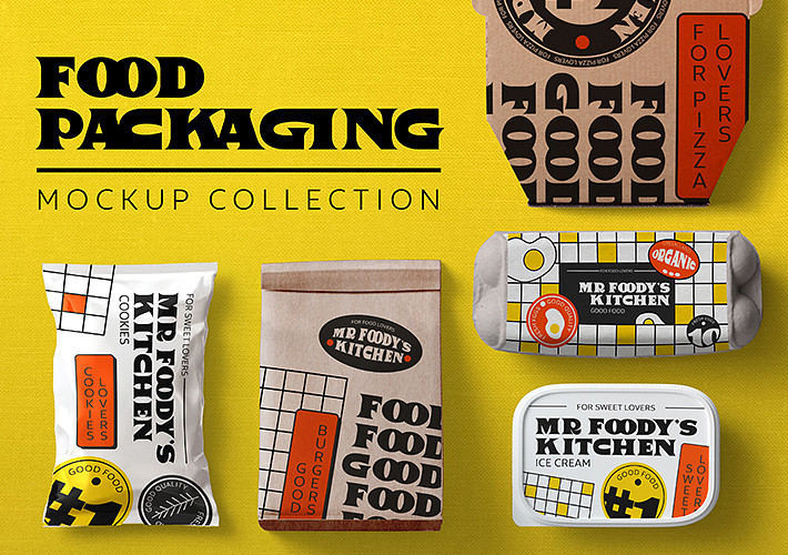 Food Packaging Mockup Collection