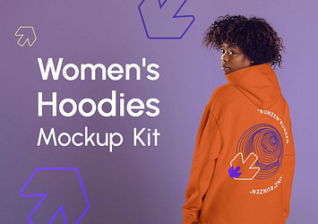 Women's Hoodies Mockup Kit