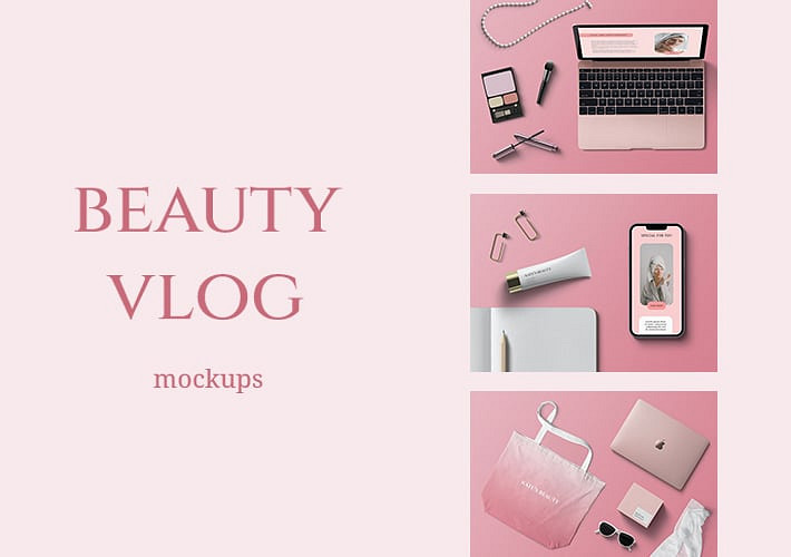 Beauty Vlog Mockups