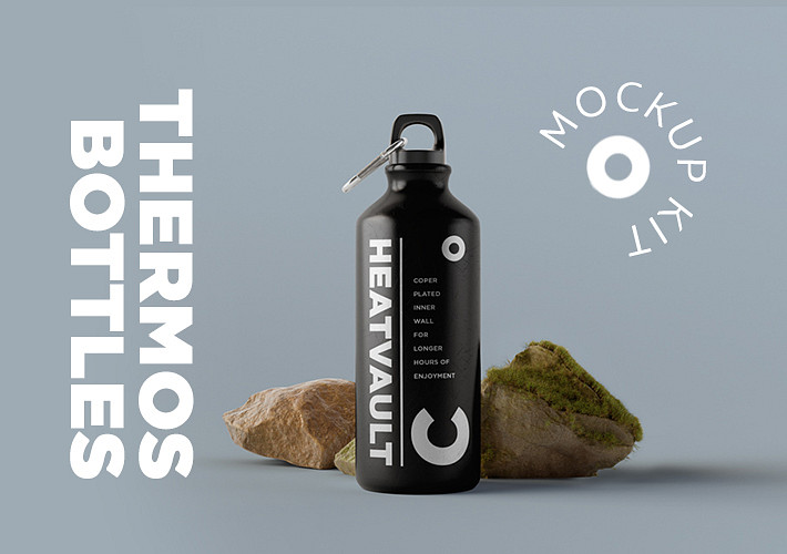 Thermos Bottles Mockup Kit
