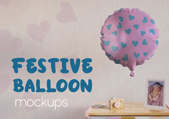 Festive Balloon Mockups