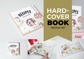 Hardcover Book Mockup Set