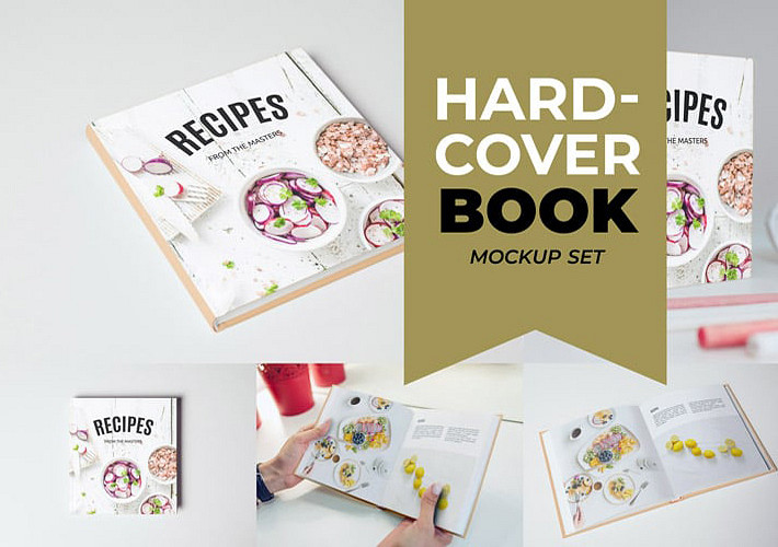 Hardcover Book Mockup Set
