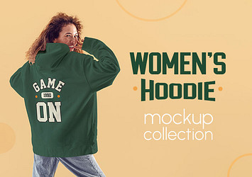 Women's Hoodie Mockup Collection