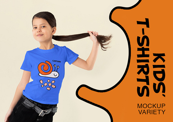 Kids' T-Shirts Mockup Variety