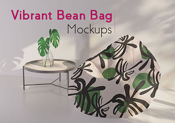 Vibrant Bean Bag Mockups