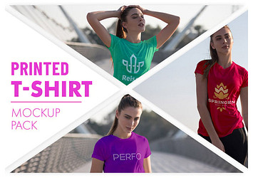 Printed T-shirt Mockup Pack