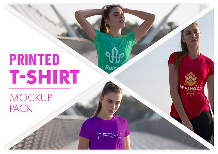 Printed T-shirt Mockup Pack