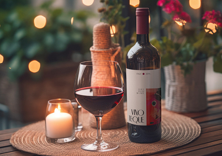 Premium Wine Bottle Mockups