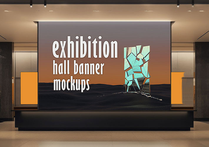 Exhibition Hall Banner Mockups
