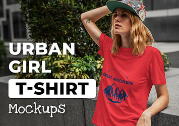 Urban Girl T-Shirt Mockups