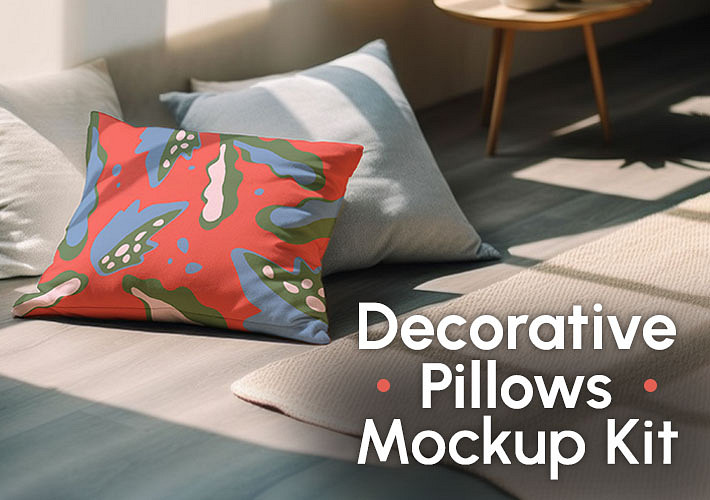 Decorative Pillows Mockup Kit